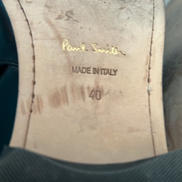 Paul Smith made in Italy Rowen Shoes Black Leather Cut Out Detail 40 - Picture 12 of 14